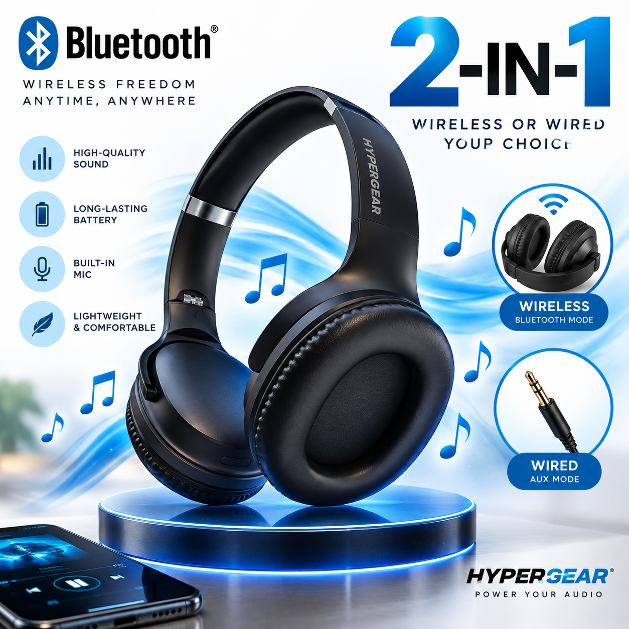 Headphones + Speaker
