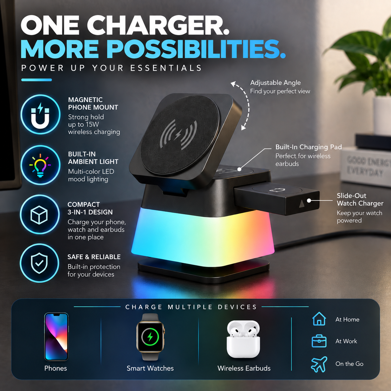 3 IN 1 Charging Station