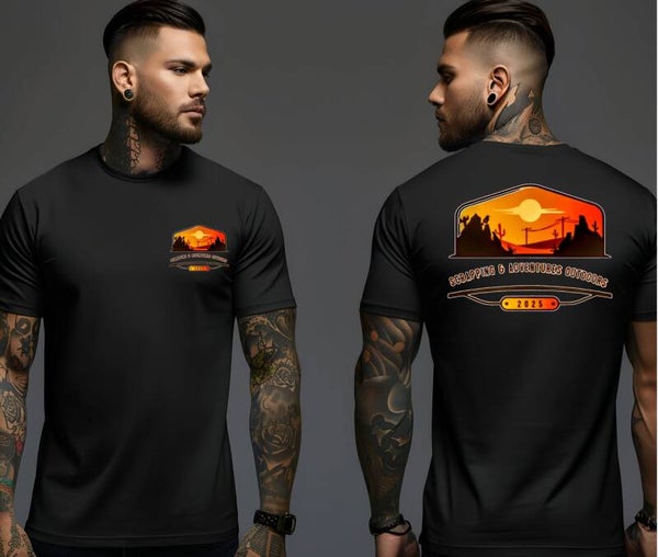 Black SAA OUTDOORS logo shirt