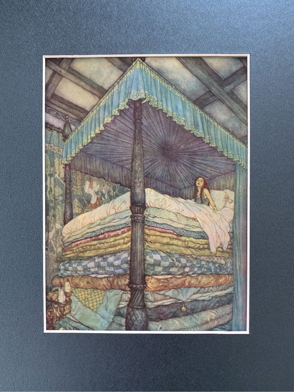 Antique coloured plate of "The Real Princess", 1915