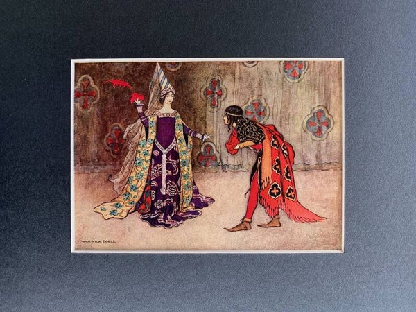 Antique coloured plate of "The Invisible Prince", 1913