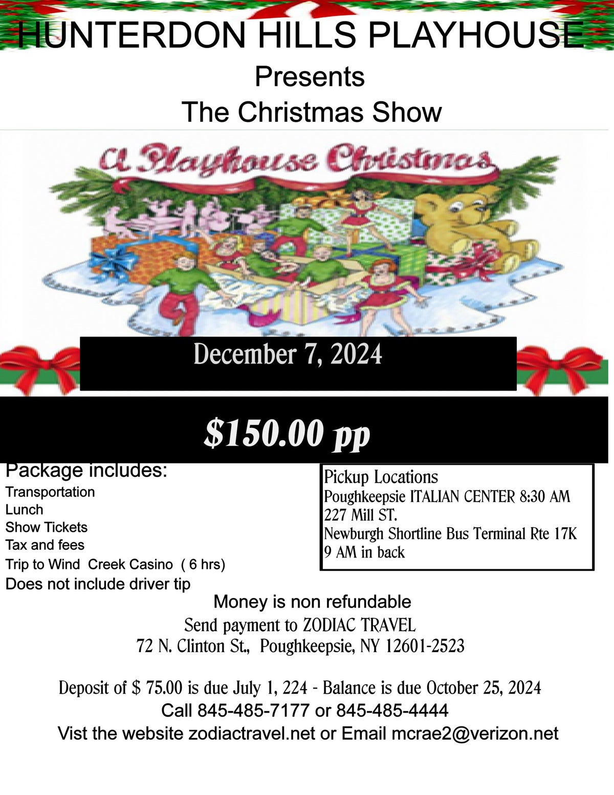 Hunterdon Hills Playhouse ZODIAC TRAVEL