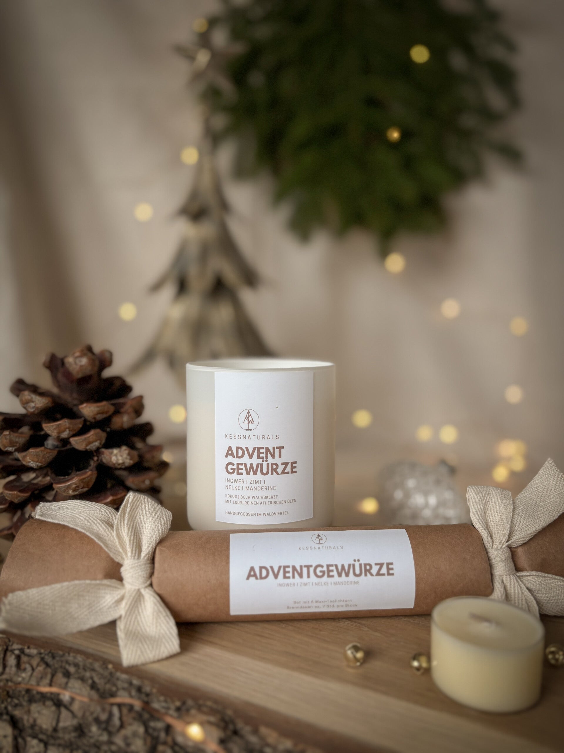 Adventgewürze Kerze