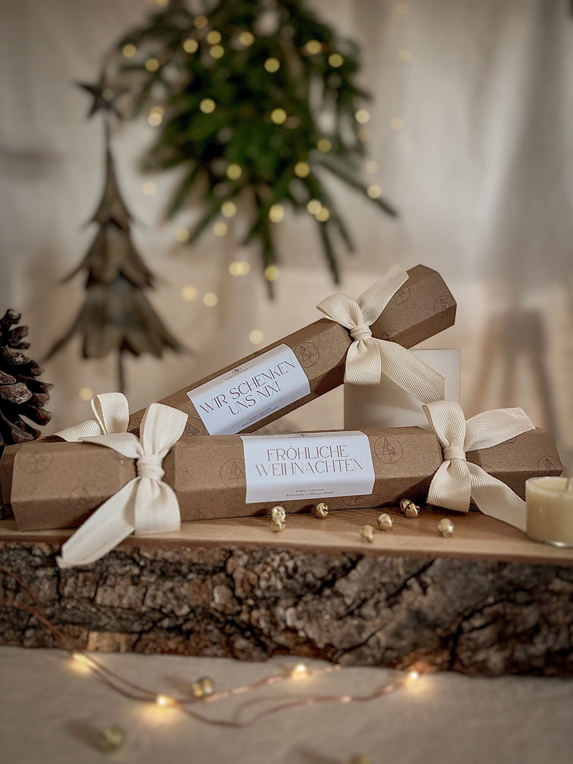 Fröhliche Weihnachten Teelichtbox