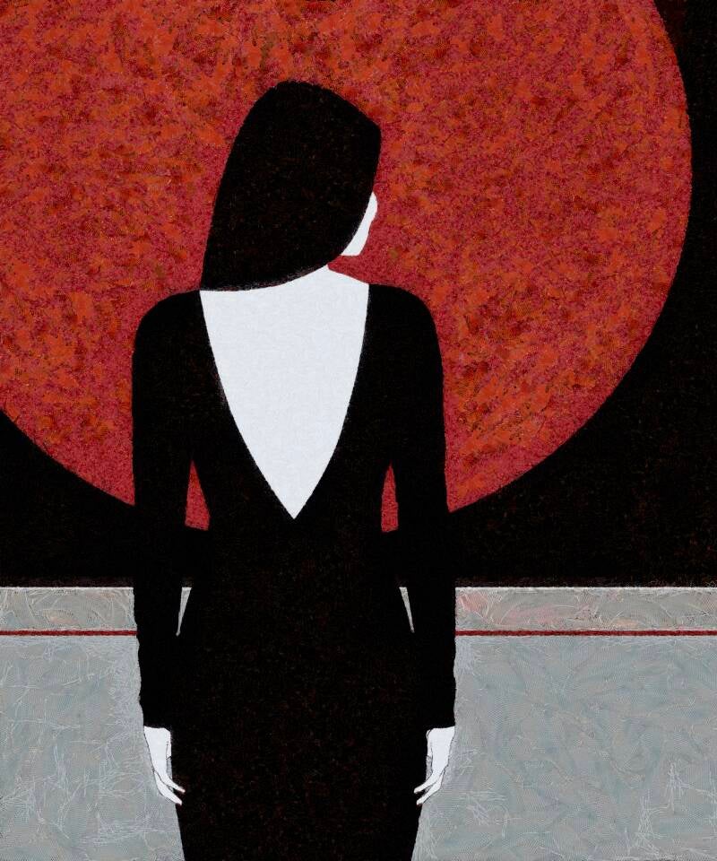 Blood Moon 90 x 75 cm Mixed media on canvas 2022