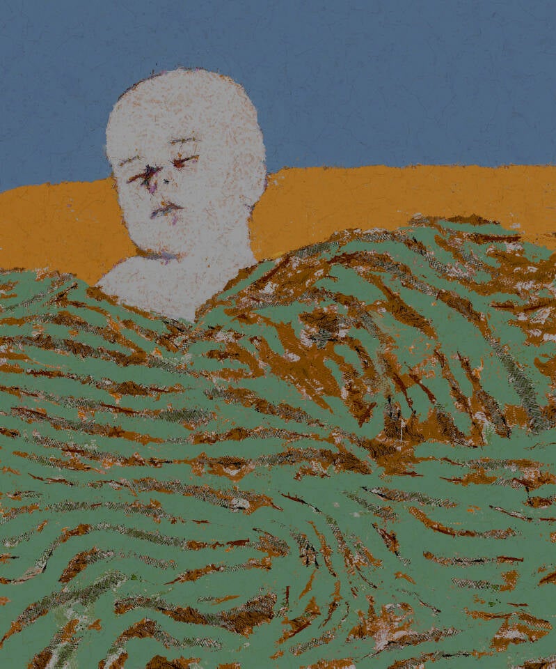 Memories of a Syrian child sleeping under a striped winter blanket in 1993