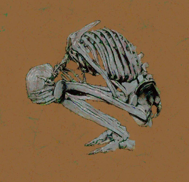 Pain 100 x 100 cm Mixed media on canvas 2024