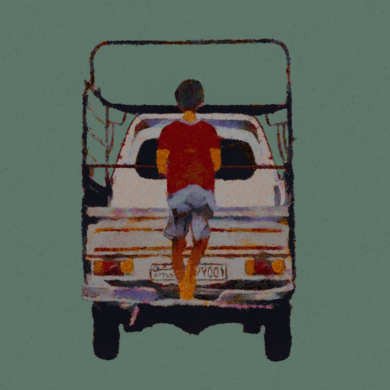 Damascus 2002, Friday Market, on the way to the corner shop