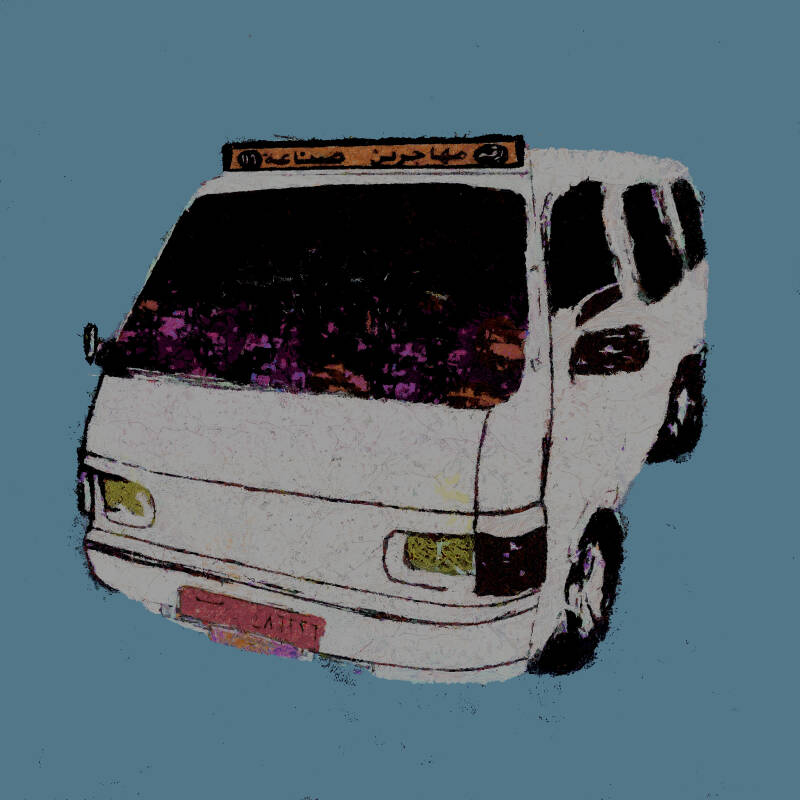 Microbus in Damascus