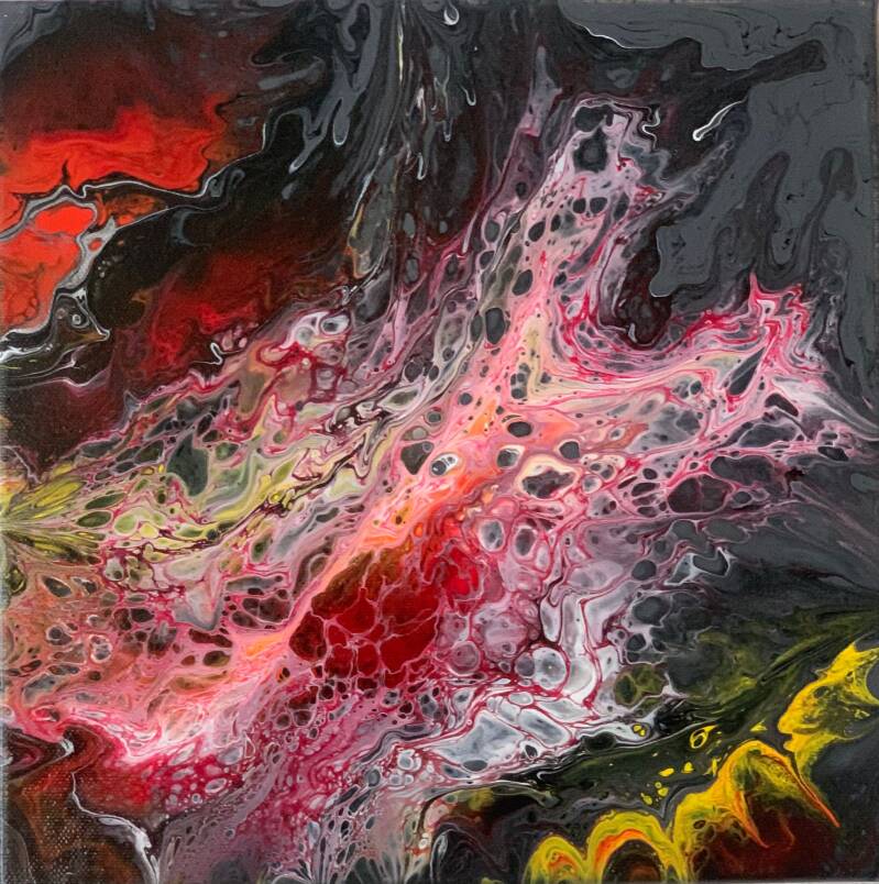 "Farbrausch" - 30x30 - 50 €