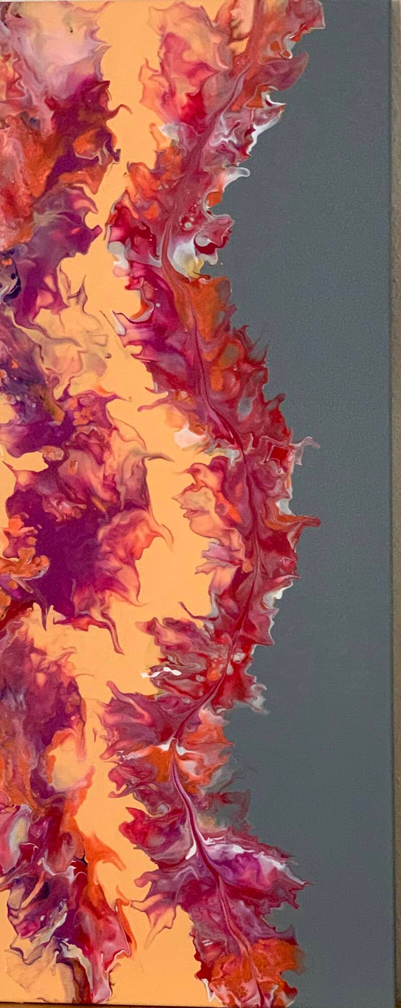 45-"Feuerpflanze"   40 x 100 cm     250 €