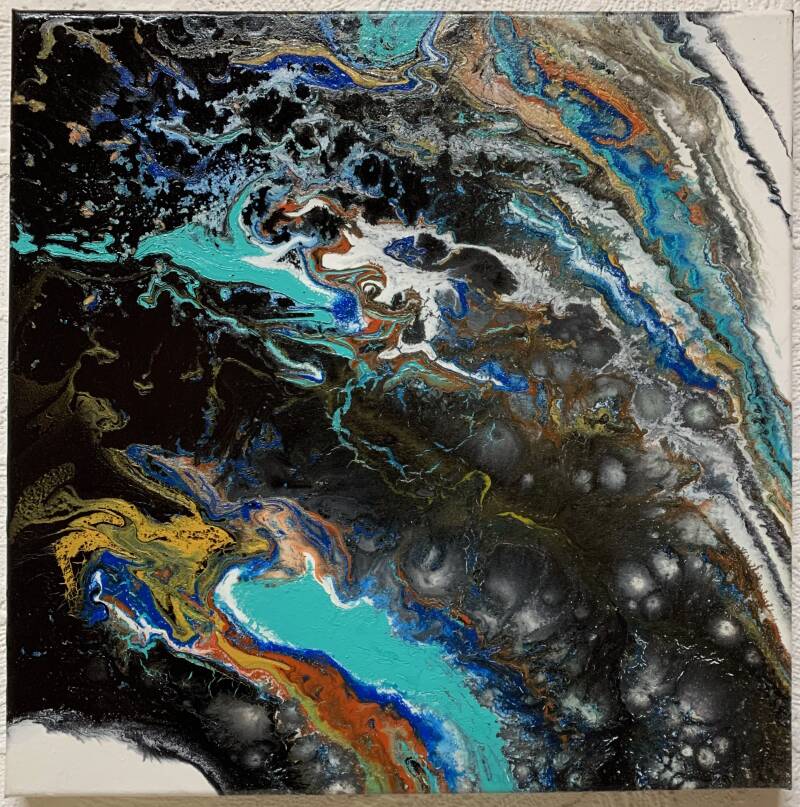 "Geheimer See" - 40x40 - 400€