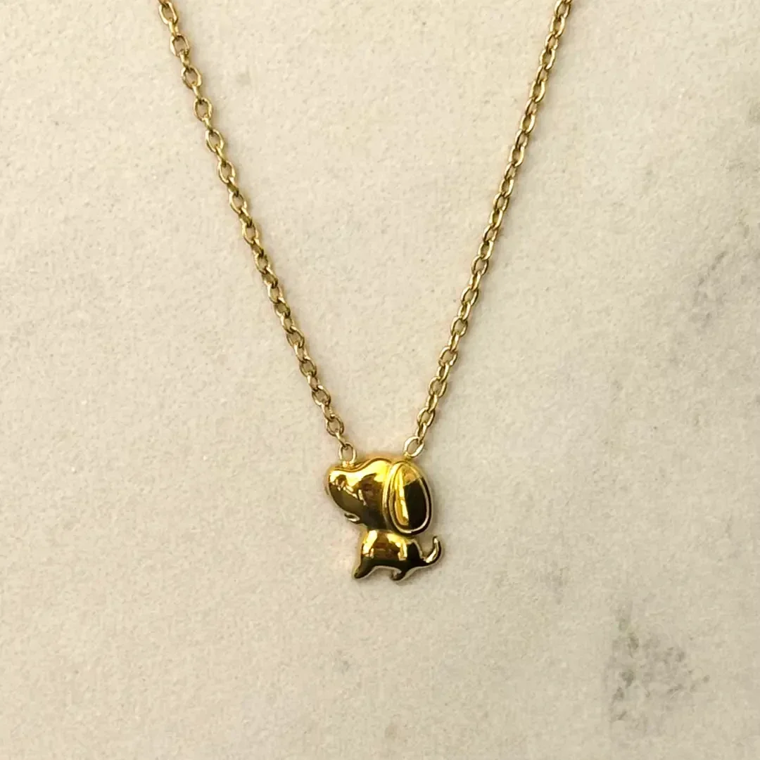 Ketting "puppy"  goud