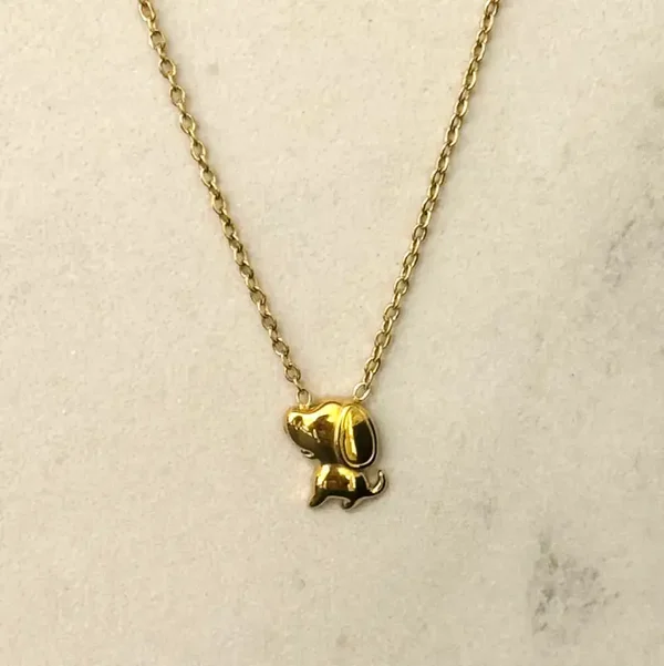 Ketting "puppy"  goud