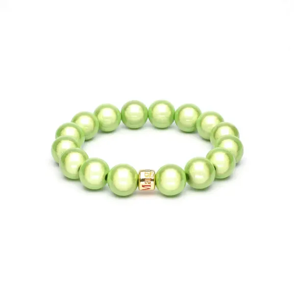 Magic pearl armband "Lime"  klein