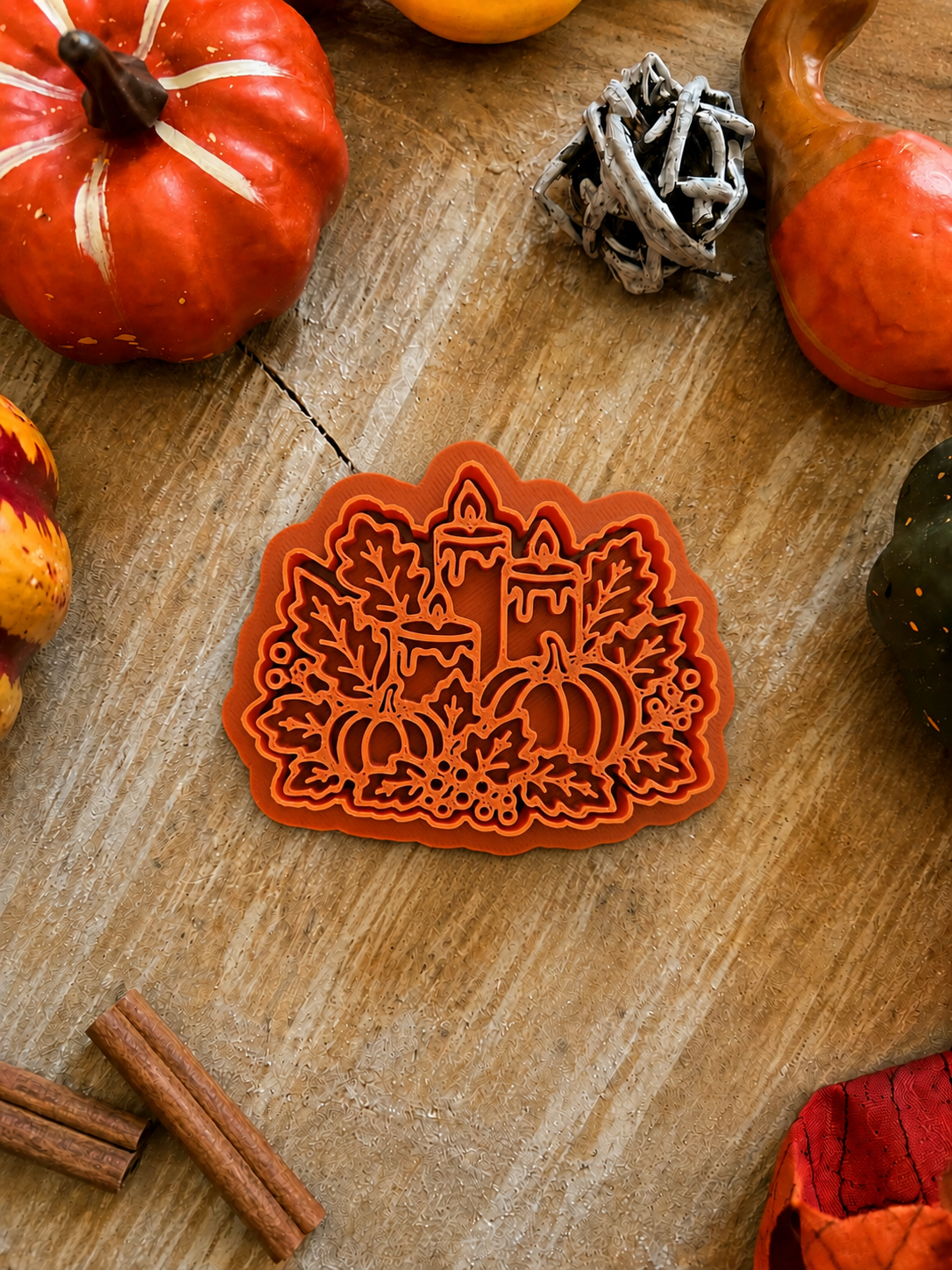Emporte-pièce Bougies et Citrouilles d’automne 🕯️🎃