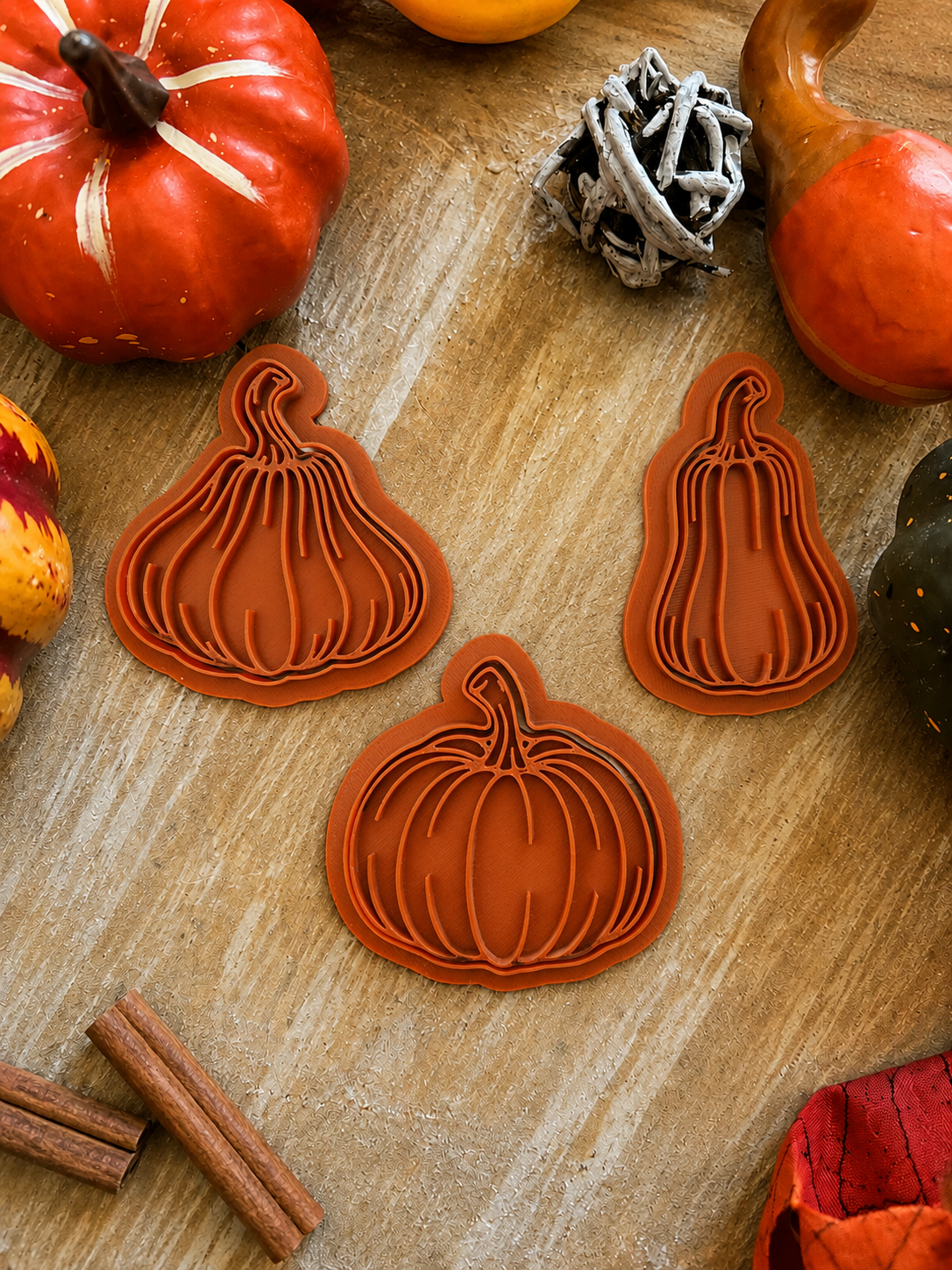 Lot de 3 emporte-pièces Citrouilles