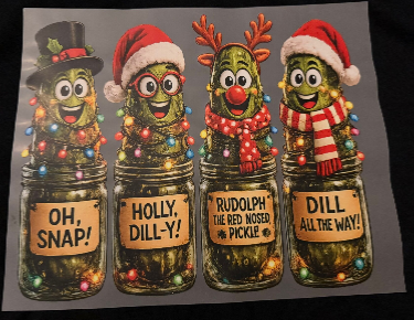 ADULT APPAREL - CHRISTMAS PICKLE JARS