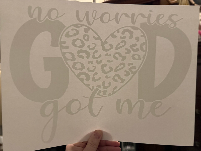 ADULT APPAREL - NO WORRIES GOD GOT ME