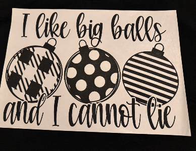 ADULT APPAREL - BIG CHRISTMAS BALLS