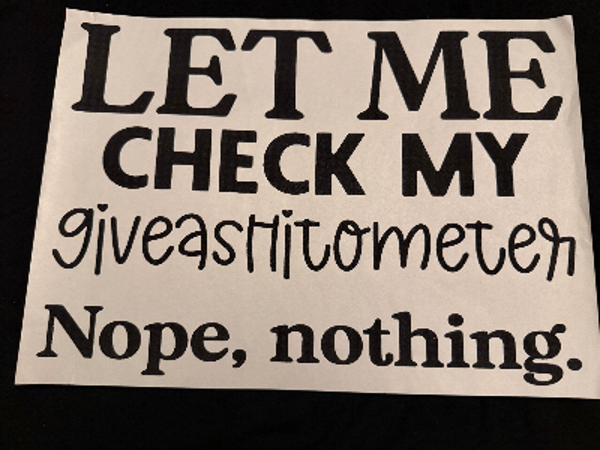ADULT APPAREL - LET ME CHECK GIVE A SHIT METER