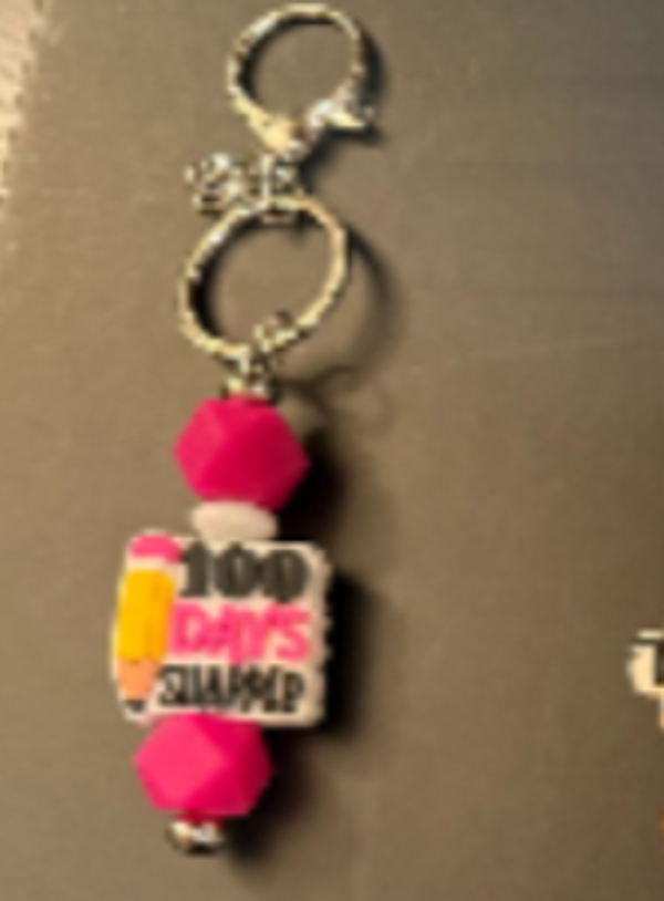 Teacher Beaded Keychains