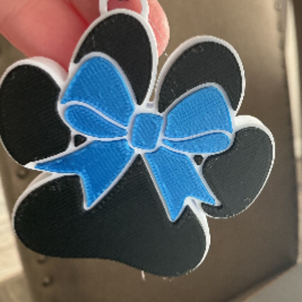 Dog Paw with Bow Can Tab Opener