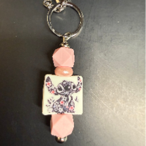 Stitch Beaded Keychain
