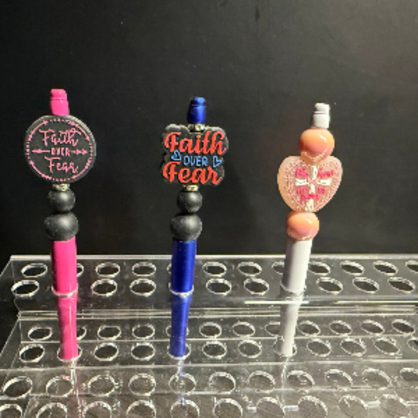 Faith Over Fear Beaded Pens