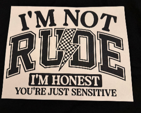 ADULT APPAREL - IM NOT RUDE