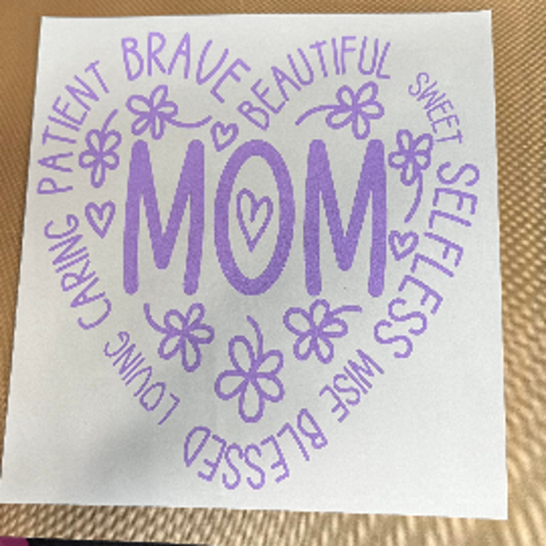 ADULT APPAREL - MOM (BRAVE, BLESSED, SELFLESS)