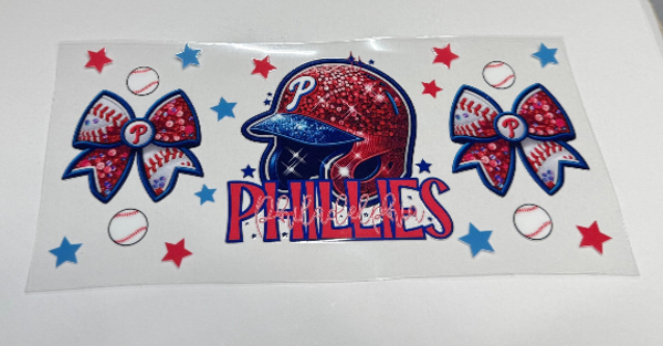CUP WRAPS - PHILLIES WITH BOWS