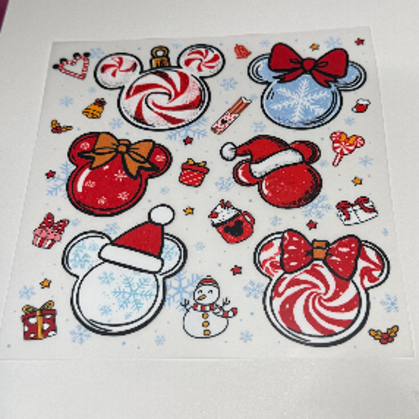 KIDS TRANSFERS - MICKEY AND MINNIE CHRISTMAS