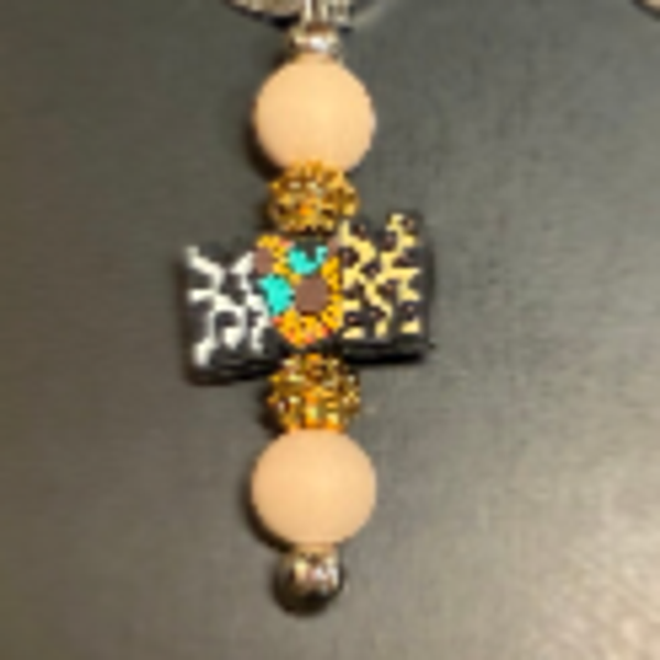 Mom Beaded Keychain