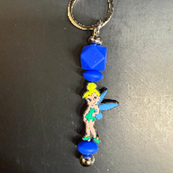 Tinker Bell Beaded Keychain