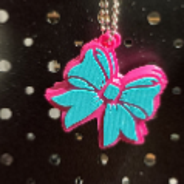 Pink & Blue Bow Can Tab Opener