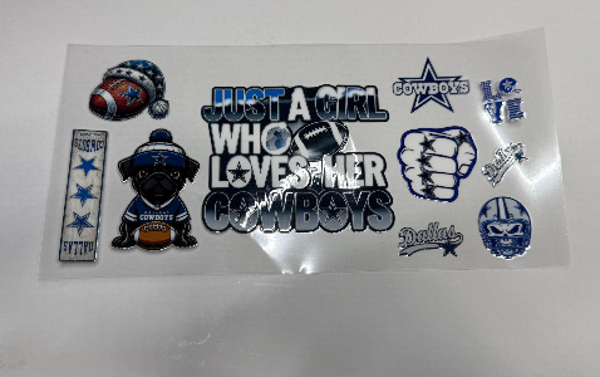 CUP WRAPS - JUST A GIRL WHO LOVES COWBOYS