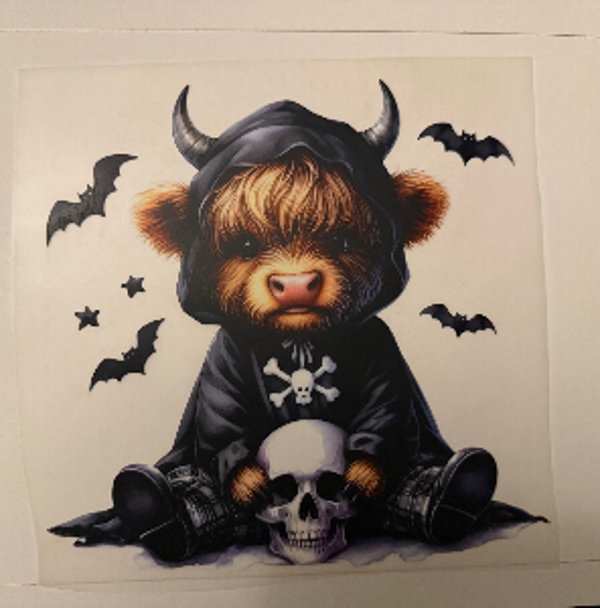 ADULT APPAREL - COW SKELETON