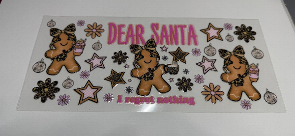CUP WRAPS - DEAR SANTA