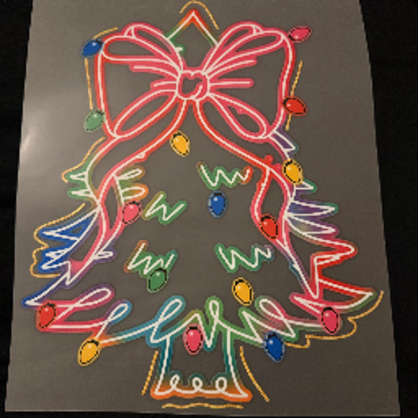 ADULT APPAREL - COLORFUL CHRISTMAS TREE