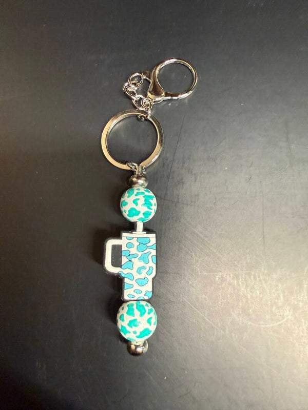 Stanley Cup Beaded Keychain