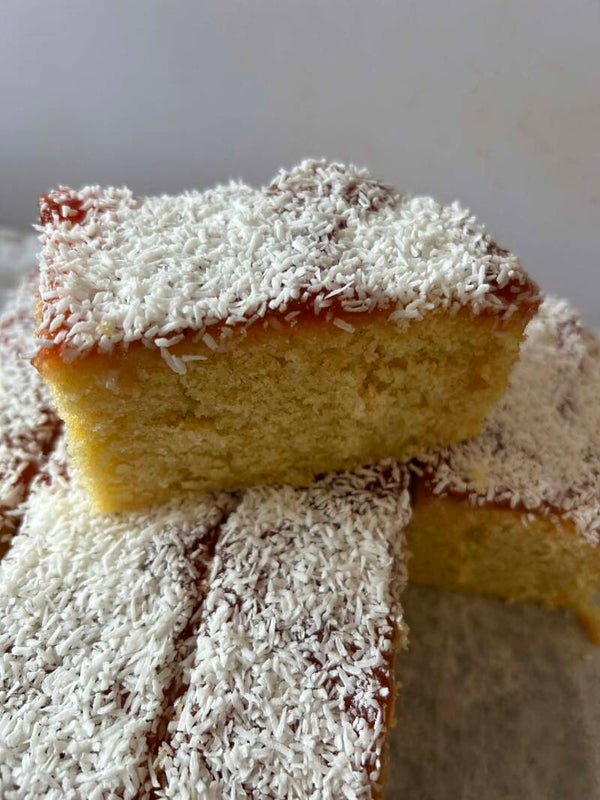 Jam and Coconut Cake