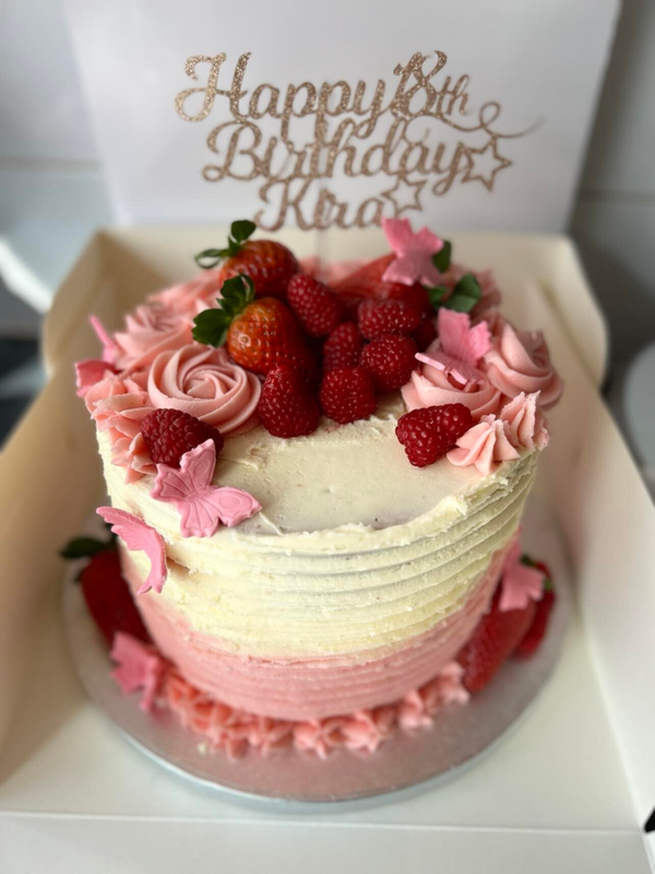 Pink & Cream Strawberry Ombre
