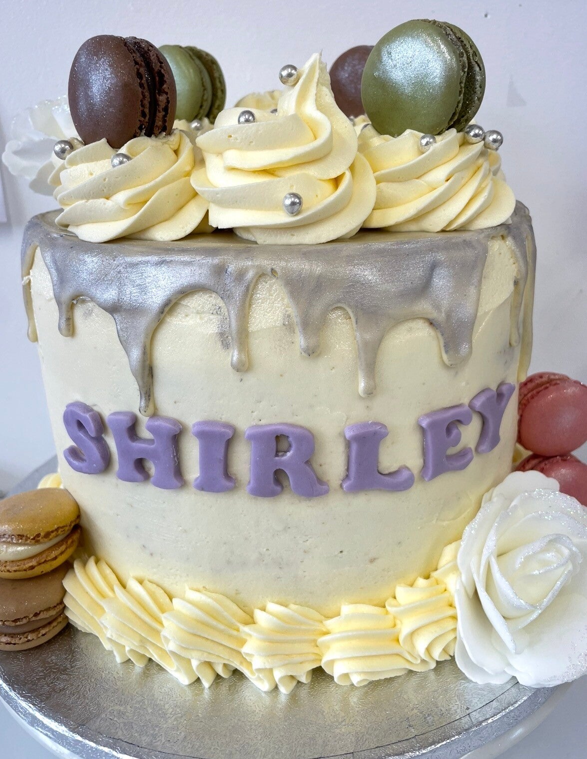 Purple drip cake