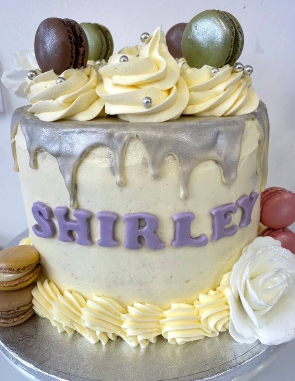Purple drip cake