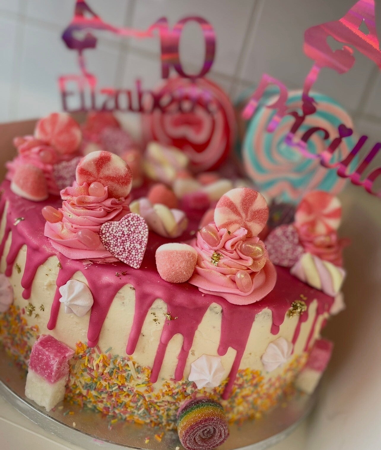 Sweet drip cake