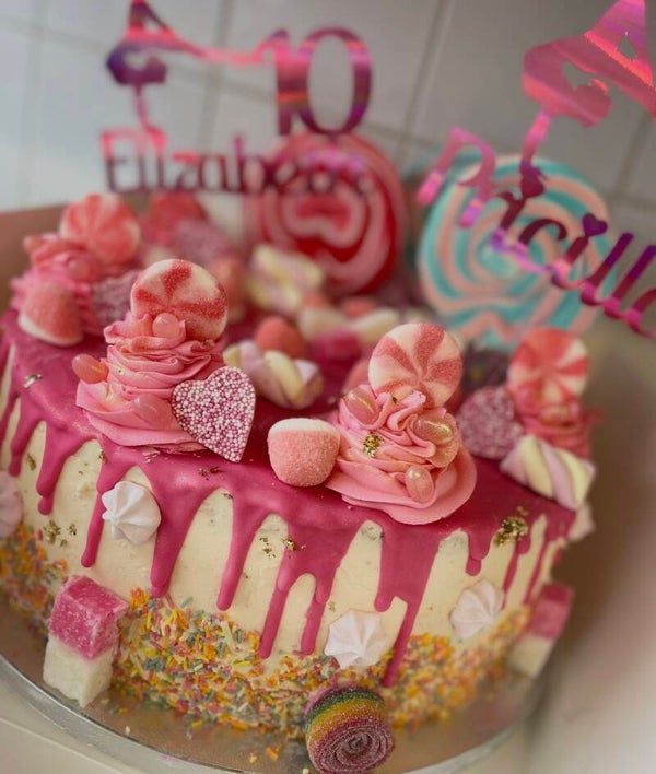 Sweet drip cake