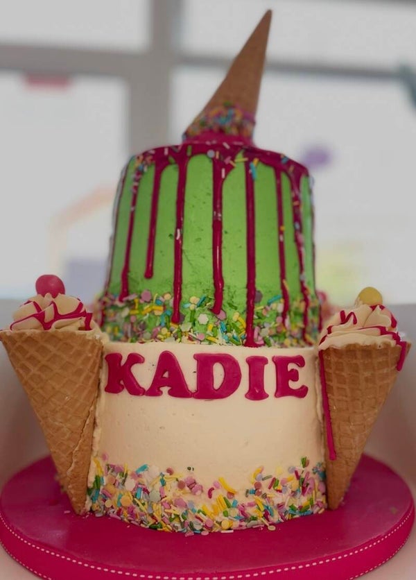 Ice cream theme cake