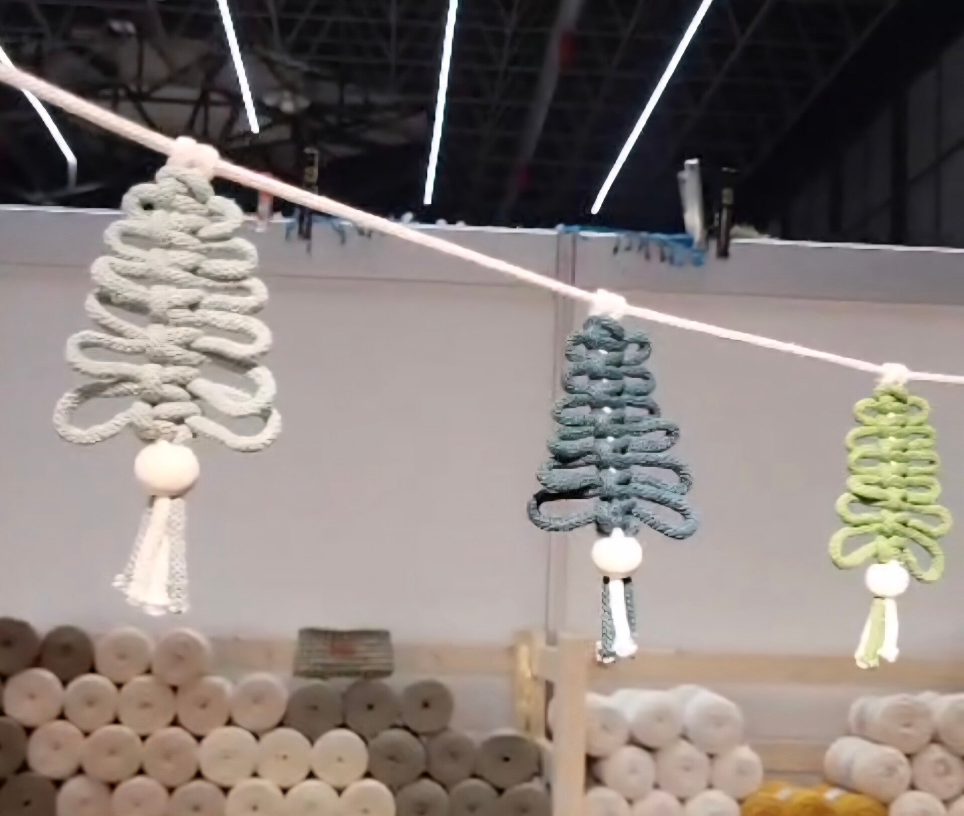 workshopkerstboom slinger macrame