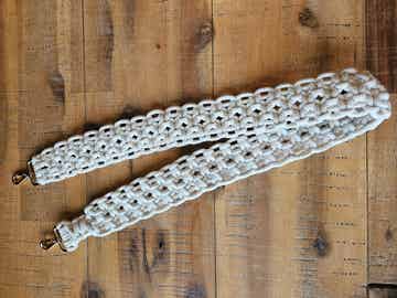 patroon macrame schouderband voor de tas